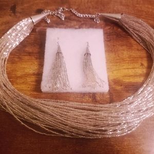 Necklace and earrings